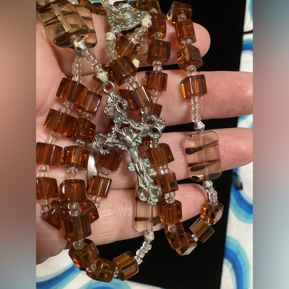 New handmade Rosary/necklace with cross - #174 - Picture 1 of 9